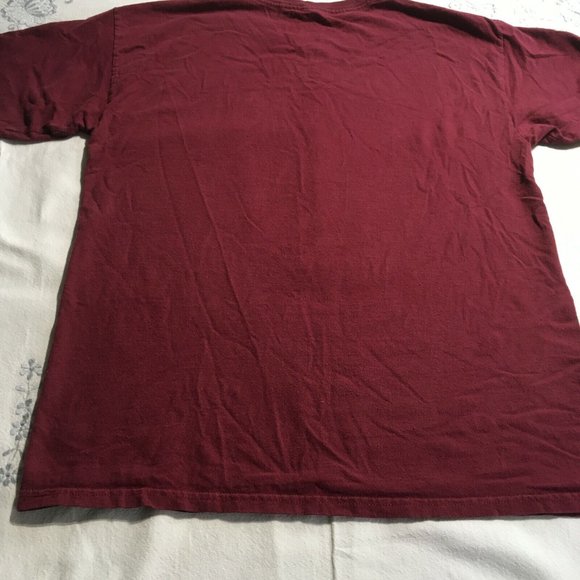 #60 Vans original Maroon Logo Graphic Short Sleeve T-shirt Crew Neck medium - Picture 3 of 6